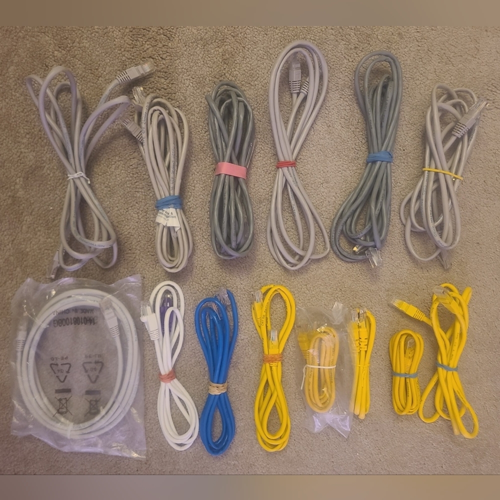 Internet Ethernet networking cable - computer laptop modem router